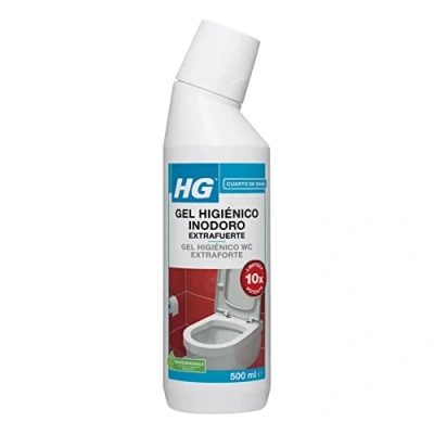 Imagen de HG Limpiador de Inodoros y Baños Super Potente, Elimina Suciedad Sarro del Retrete, Fragancia Fresca, Profesional para Baños, Productos Limpieza 500ml (322050130)