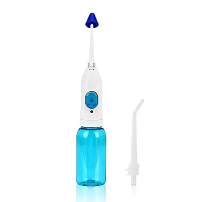 Imagen de YSSMAO Irrigador Oral portátil 90 ml de Agua Flosser Dental Cepillo Dientes Pincel Nasal Irrigator Implementar Limpiador Higiene,Verde