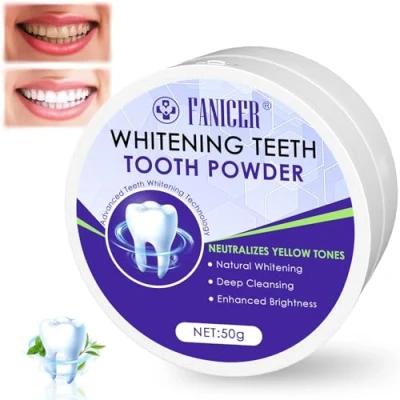 Imagen de Polvo de blanqueamiento dental, 30 gramos dental,Polvo blanqueador dientes Polvo,Blanqueador dental para y Limpia profundamente las manchas