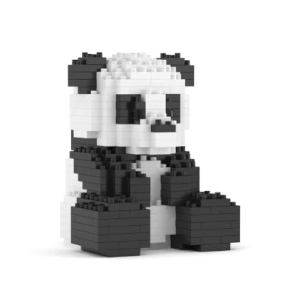 Imagen de JEKCA Bloques de construcción 370 piezas Panda Mini 01S ST19AM01