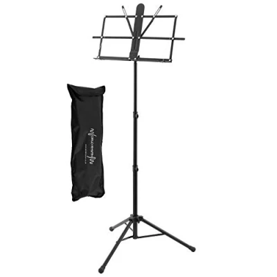 Imagen de atril de partituras plegable World Rhythm WR 405 Pro profesional, soporte partitura ligero