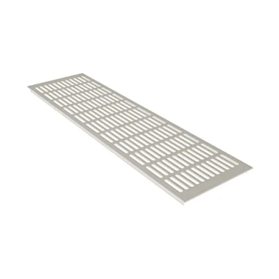 Imagen de Rejilla de ventilación aluminio con recubrimiento polvo, 150 x 600 mm, color blanco