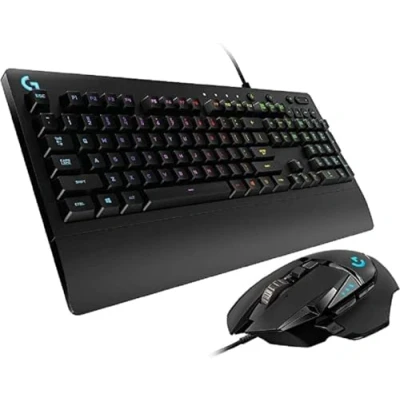 Imagen de Logitech G 502 Hero Ratón para Videojuegos de Alto Rendimiento, Sensor óptico 25600 dpi + Teclado G213 Prodigy Gaming, diseño alemán QWERTZ, Color Negro