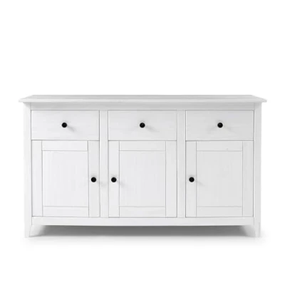 Imagen de Buyqualia Aparador OSMA 3P 3C, 79x134x40 Blanco Abierto