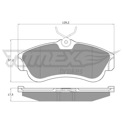 Imagen de TOMEX brakes TX 10 95 Juego de pastillas freno Eje delantero NISSAN: Almera II Hatchback, Primera Berlina, 2 Limousine