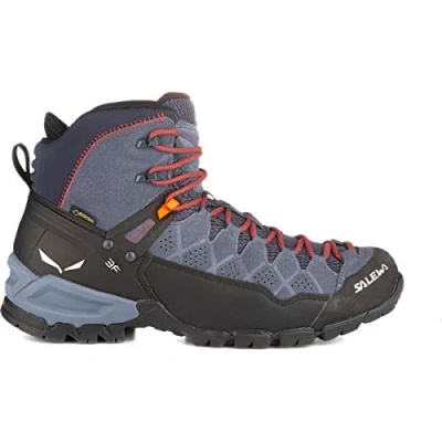 Imagen de Salewa MS Alp Trainer Mid Gore TEX Botas de Senderismo, Ombre Blue/Fluo Orange, 40.5 EU