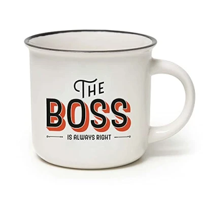 Imagen de Legami Cup Puccino The Boss Taza, porcelana, 350 ml, multicolor