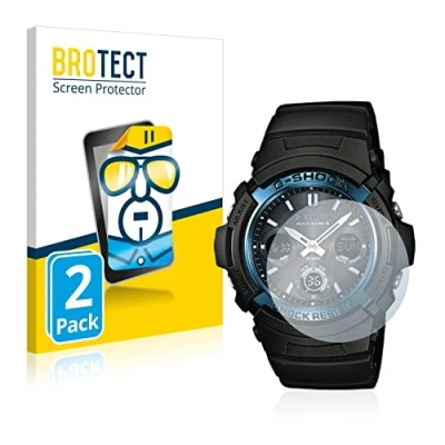 Imagen de BROTECT Protector Pantalla para Casio AWG M100 Transparente (2 Unidades) Anti Huellas