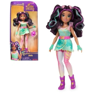 Imagen de UNICORN ACADEMY Muñeca Articulada Ava Academia Unicornio de 24 cm con Cabello a Mechas + 7 Accesorios moda 6067324 Muñecas para Niñas Juguetes Niña 4 años Regalo