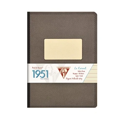 Imagen de Clairefontaine 195146C Cuaderno en espiral (A5, a rayas, 96 hojas), colores surtidos
