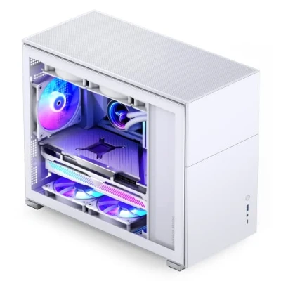 Imagen de Jonsbo D31 mATX Gehäuse, Vidrio Templado, Color Blanco