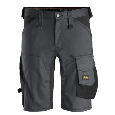 Imagen de Snickers Workwear Pantalones Cortos elásticos AllroundWork Gris Acero Negro Talla 50