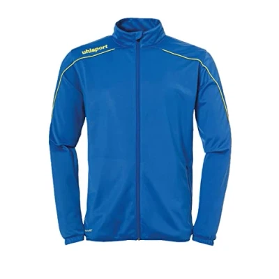 Imagen de Uhlsport Stream 22 Classic Jacket Chaqueta con Cuello Alto, Unisex niños, Azure Blue/Lime Yellow, 104