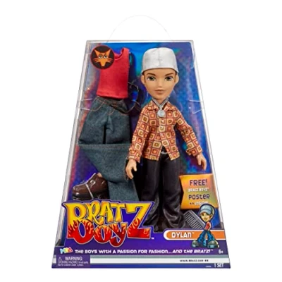 Imagen de Bratz Original Muñeco de moda DYLAN Incluye dos vestidos, accesorios, edición especial con caja holográfica y póster Edad: 4+ años