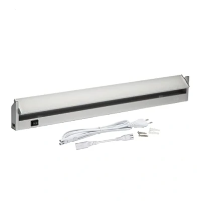 Imagen de Oktaplex Iluminación bajo armarios cocina LED Alu 15W 230V blanco neutro 4000K 90cm orientable Rota 1200lm Regleta con interruptor