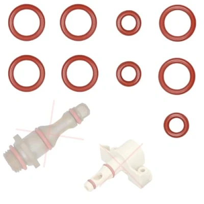 Imagen de Junta, juego de mantenimiento, juntas tóricas, compatible con Philips Saeco Miele Bosch Gaggia Tchibo Unold Solis Spidem Satrap TurMix König Rotel para apoyar la válvula, caño, Set 6 (3x)
