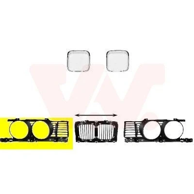 Imagen de VAN WEZEL 0635512 Parrilla derecha BMW: 5 Berlina