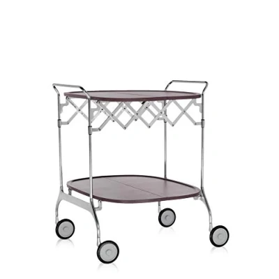 Imagen de Kartell Gastone Carrito, Acero, Ciruela, 68 x 70 33 cm