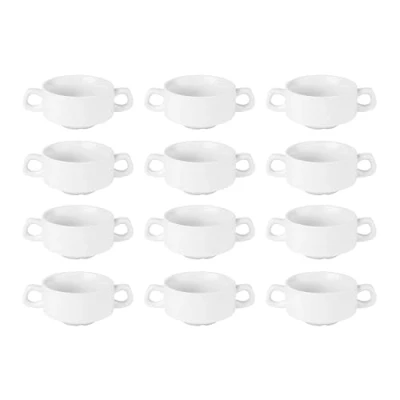 Imagen de Athena hotelware CF369 apilable sopa cuenco, blanco (Pack de 12)