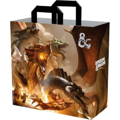 Imagen de Konix Dungeons &amp; Dragons Bolso tote 40 x 45 20 cm Material reciclado Diseño The Rise of Tiamat