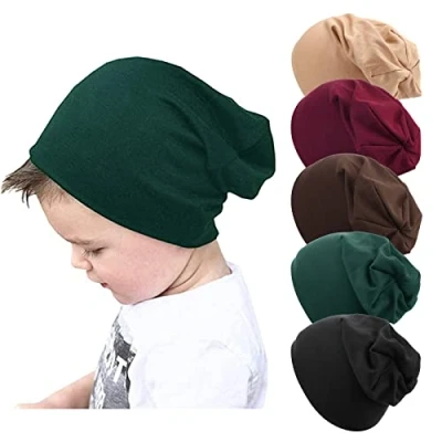 Imagen de DRESHOW 5 PCS Bebé Beanie Sombrero Niño Pequeño para Bebés Niños Gorr de Algodón 6 60 Meses