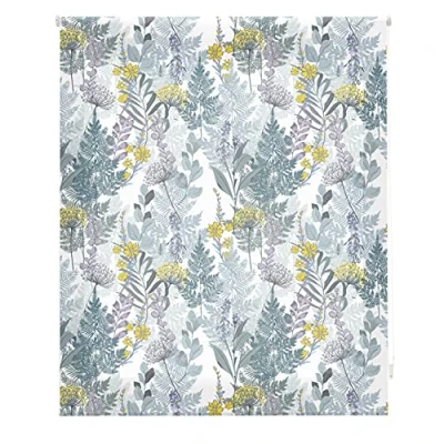 Imagen de Blindecor Flores Estor Enrollable Translúcido con Estampado Impresión Digital Modelo Blossom 150 x 180 cm (ancho por alto) Tamaño de la Tela 147 175 Estores para Ventanas