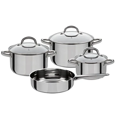 Imagen de GSW Montreal 990042 Batería de Cocina (4 Piezas), Acero Inoxidable, Plata, 24 cm, 7