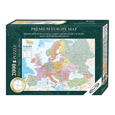 Imagen de Rompecabezas/Puzzle Mapa de Europa Premium MAPS IN MINUTES [2000 Piezas] en inglés