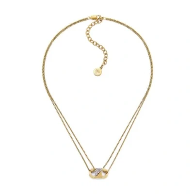 Imagen de Emporio Armani Collar de Acero inoxidable dorado para hombre, EGS3174710, talla única, inoxidable, No es una piedra preciosa