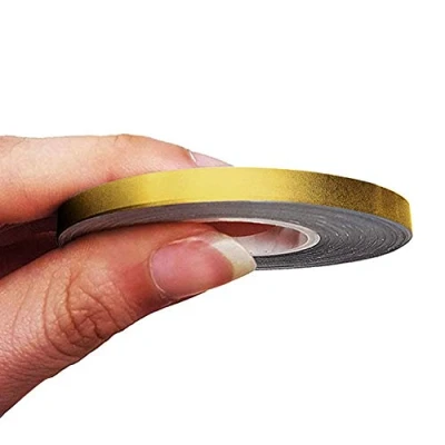 Imagen de 4R Quattroerre.it 10464 Franjas Trim Tiras Adhesivas para Coche, Oro, 5 mm x 10 MT