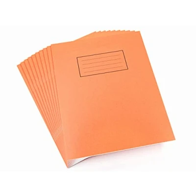 Imagen de Sinclairs 27933X Cuaderno con cuadros de 5 mm (A4, paquete 10 unidades, 80 páginas), color naranja