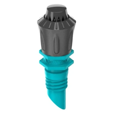 Imagen de Gardena Sistema Micro Drip Boquilla 360 Grados: Cabezal de pulverizador Grados, riego Regulable para Ahorrar Agua, Cubre Toda la Superficie, Alcance aspersor Unos 3 m (13322 20)