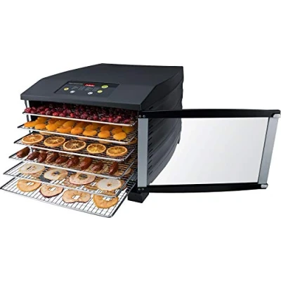 Imagen de Deshidratador electrónico Steba con 6 grandes superficies de deshidratación 37 x 30 cm, incl. alfombrilla Para hierbas. secar y conservar fruta, verdura, hierbas mucho más. ED 6.