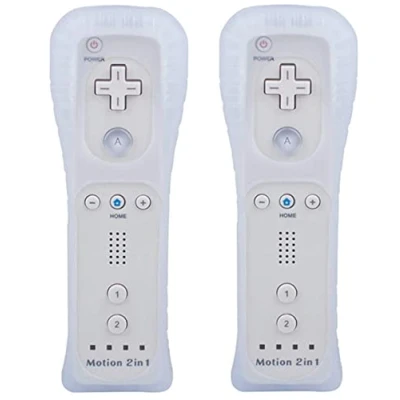 Imagen de TechKen Pack de 2 Mandos para Wii,Wii Mando a Distancia Remote Controller Wii con Motion Plus
