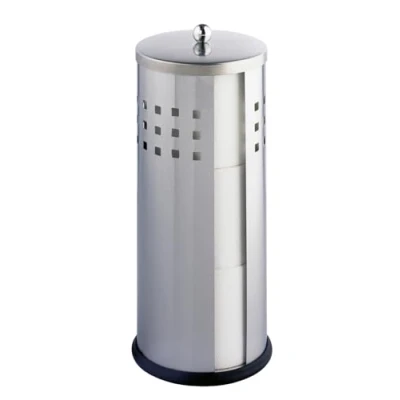 Imagen de WENKO Juego para el WC y portarrollos de Reserva Ancona Acero INOX Mate