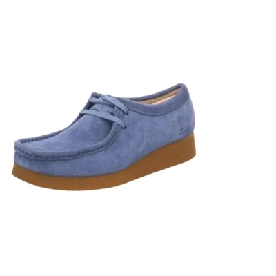 Imagen de Clarks WallabeeEVO, Zapatillas Mujer, Blue Suede, 39 EU