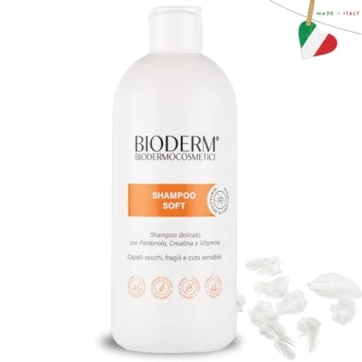 Imagen de Bioderm Shampoo Soft Champú Cuero Cabelludo Sensible Exfoliante Capilar Tratamiento Anticaspa y Dermatitis Seborreica Restablece el pH del 500 ml