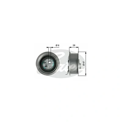 Imagen de GATES T43237 Polea tensora, correa dentada Tru Power VOLKSWAGEN: GOLF 5, Eos, 6, SEAT: Altea XL, Exeo ST, Leon II Hatchback, AUDI: A3 Sportback