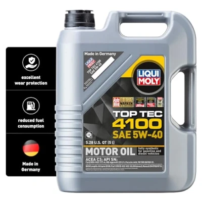 Imagen de Liqui Moly Top Tec 4100 5W 40 Aceite de Motor con tecnología síntesis, 5 L, incoloro