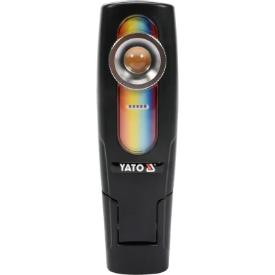 Imagen de YATO YT 08509 Lámpara de mano LED 400/200 con batería recargable, imán, cargador