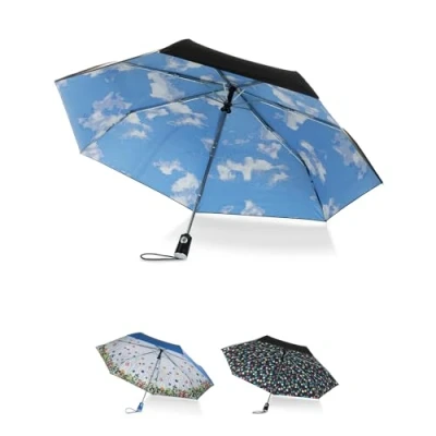 Imagen de Totes Paraguas de cierre automático con impresión toldo, Cielo., Talla única, Under Canopy Print