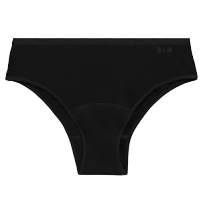 Imagen de Dim Braguita Tipo Slip Absorbente Y Lavable Moments Oups Mujer x1, Negro, XL