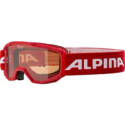 Imagen de ALPINA Piney Gafas de esquí, Unisex Niños, Red, One Size