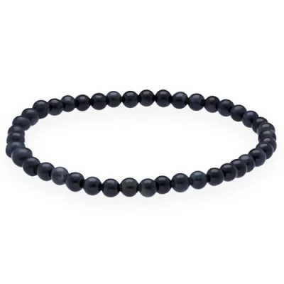 Imagen de Lebensquelle Plus Mini pulsera de bolas 4 5 mm piedras preciosas (Ojo halcón)