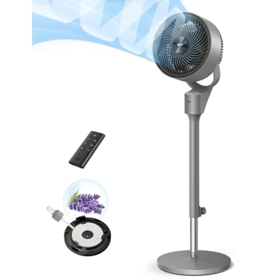 Imagen de Dreo Poly Fan 306 ventilador oscilante de 80 con mando a distancia, suelo para oficina, 25 dB