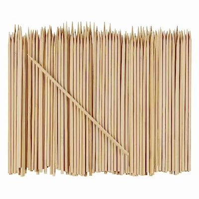 Imagen de Comfy Package, [100 unidades] Pinchos de madera bambú 8 pulgadas para parrilla, shish keabob, frutas, aperitivos y cócteles