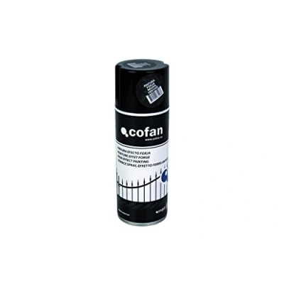 Imagen de Cofan Pintura en Spray Efecto forja Color Negro o Gris Envase de 400 ml