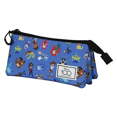 Imagen de Disney 100 Family Portatodo Triple FAN 2.0, Azul, 23 x 11 cm