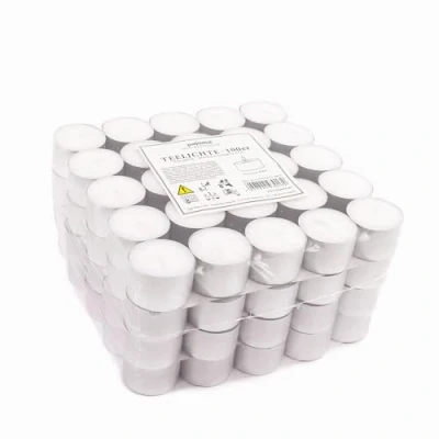 Imagen de Pajoma Velas de té sin Perfume, 100 Unidades, Tiempo combustión: 8 Horas. Gastro, Durchmesser: 3,8 cm