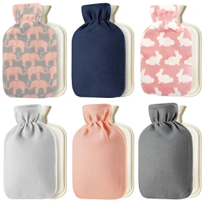 Imagen de CityComfort Bolsa Agua Caliente con Funda Forro Suave, Botella de Capacidad 2 litros, Calienta Pies Manos Cuello, Regalo para Mujer